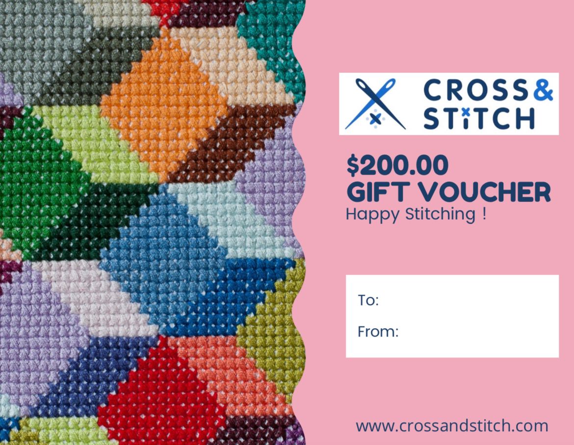 Cross and  Stitch Gift   E -  Gift Card / Voucher