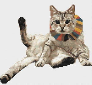 What the Cat Dragged In cross stitch pattern